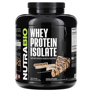 NutraBio, Whey Protein Isolate, Molkenproteinisolat, Chocolate Peanut Butter Bliss, Molkenproteinisolat, Schokoladen-Erdnussbutter, 2.268 g (5 lbs.)