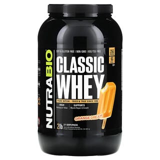 NutraBio, Classic Whey Protein, Orange Dream, 2 lb (907 g)