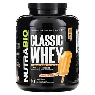 NutraBio, Classic Whey Protein, Orange Dream, 5 lb (2,268 g)