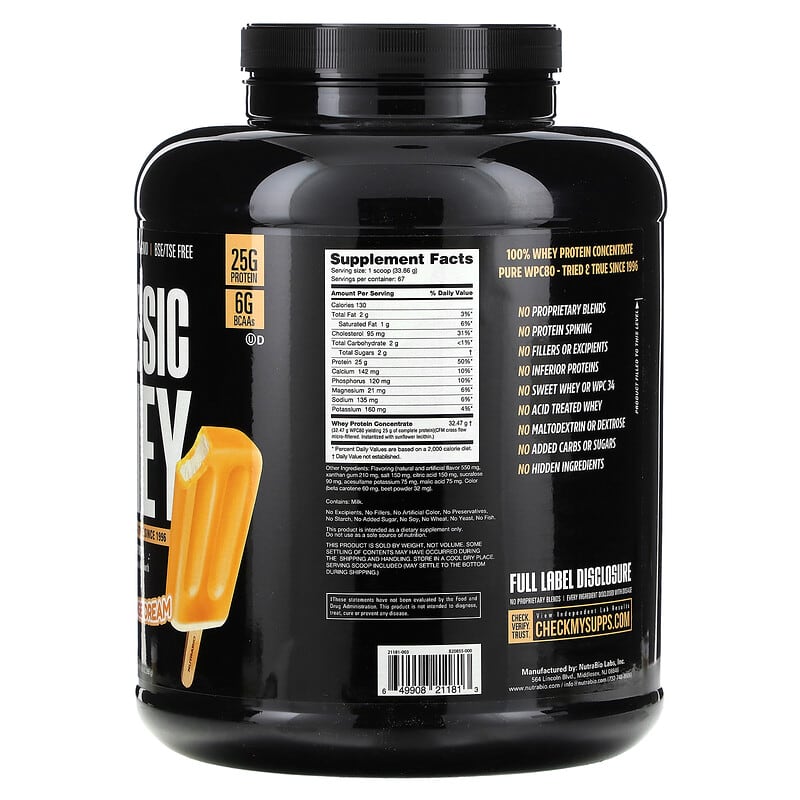 Classic Whey Protein, Orange Dream, 5 lb (2,268 g)