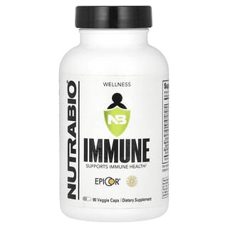 NutraBio, Immune, 90 растительных капсул