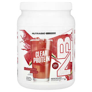 NutraBio, Performance, Proteína transparente, Brisa de sandía, 494 g (1,1 lb)