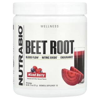 NutraBio, Beet Root Powder, Mixed Berry, 7.4 oz (211 g)