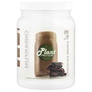 NutraBio, Plant Protein, Chocolate Drizzle , 1.21 lb (548 g)