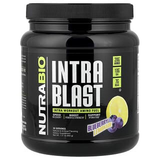 نوترابيو لابس‏, Intra Blast ، Intra Workout Amino Fuel ، عصير الليمون بالتوت الأزرق ، 1.51 رطل (683 جم)