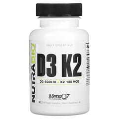 Nutrabio Labs, D3 K2, 60 pflanzliche Kapseln