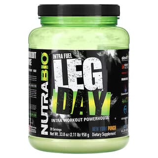 Nutrabio Labs, Intra Fuel, Leg Day, New York Punch, 958 г (2,11 фунта)