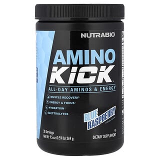 نوترابيو لابس‏, Amino Kick، توت العليق الأزرق، 0.59 رطل (269 جم)  