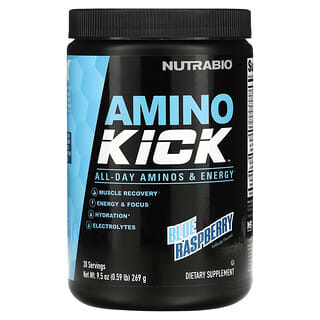 Nutrabio Labs, Amino Kick（アミノキック）、ブルーラズベリー、269g（0.59ポンド）