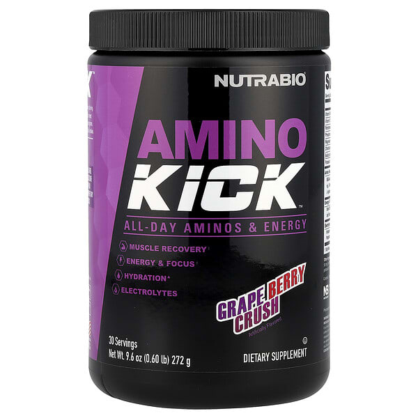 Amino Kick™, Grape Berry Crush, 9.6 oz (272 g)