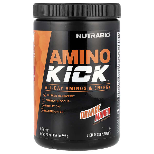 Amino Kick™, Orange Mango, 9.5 oz (269 g)