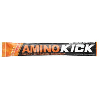 NutraBio, Amino Kick（アミノキック）、オレンジマンゴー、スティックパック1本、9g（0.32オンス）