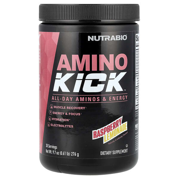 Amino Kick™, Raspberry Lemonade, 9.7 oz (276 g)