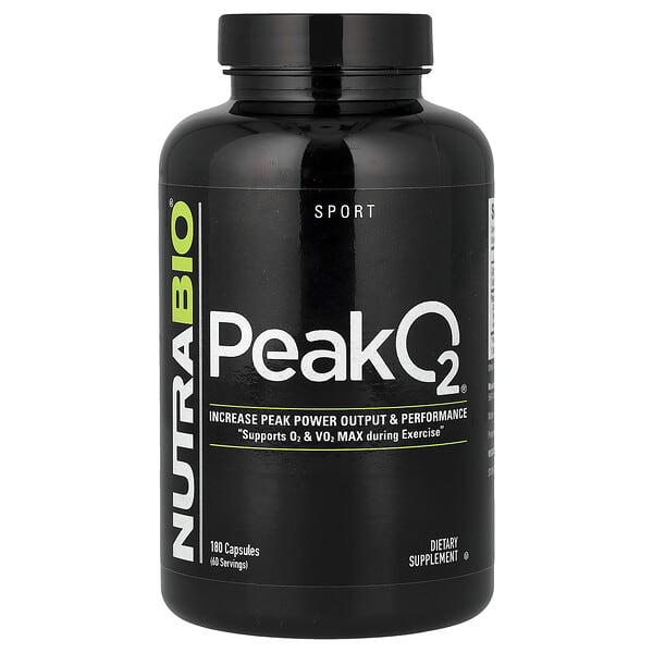 NutraBio, Peak O2`` 180 капсул