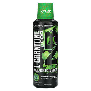NutraBio, LeanShots L-Carnitine 3000, Green Apple, 16 fl oz (473 ml)