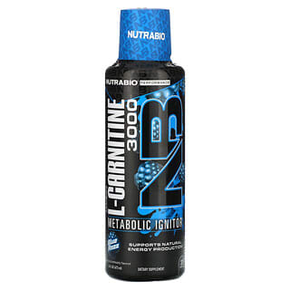 NutraBio, LeanShots L-Carnitine 3000, Blue Razz, 473 ml