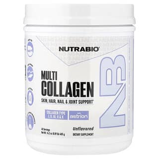 NutraBio, Multi Collagen, Unflavoured, 16 oz (454 g)