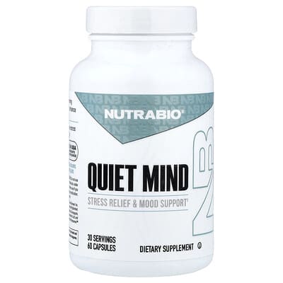 NutraBio, Quiet Mind, 60 Capsules