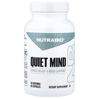 NutraBio, Quiet Mind, 60 Capsules