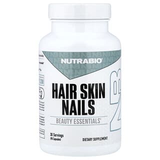NutraBio, Hair Skin Nails, 90 Capsules
