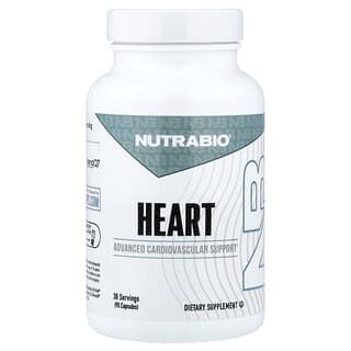 NutraBio, Heart, 90 Capsules