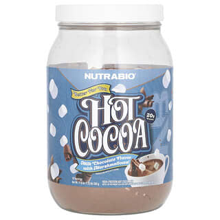 NutraBio, Gorące kakao, wysokobiałkowa mieszanka o smaku gorącego kakao, 560 g