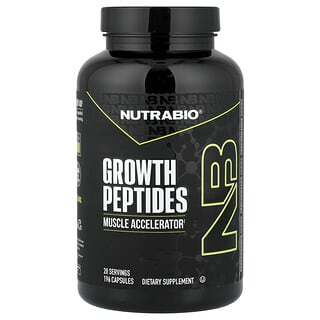 NutraBio, Growth Peptides, 196 Capsules