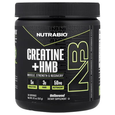 NutraBio, Creatine + HMB, Original, 8.5 oz (243 g)
