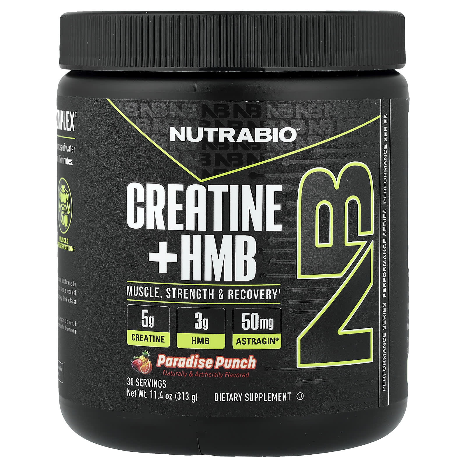 Creatina + HMB, Ponche do Paraíso, 313 g (11,4 oz)