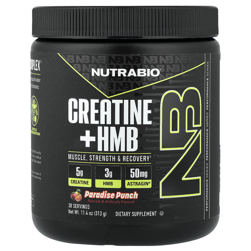 Creatina + HMB, Ponche do Paraíso, 313 g (11,4 oz)
