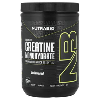 NutraBio, 表现提升，微粒化一水肌酸，1.1 磅（500 克）
