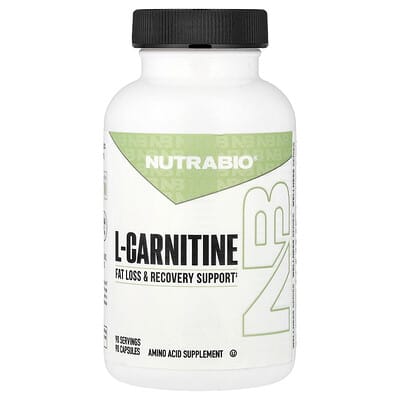 NutraBio, L-Carnitine, 90 Capsules (500 mg per Capsule)
