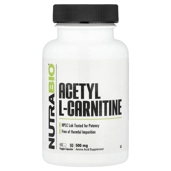 Acetyl L-Carnitine, 500 mg, 90 Veggie Capsules