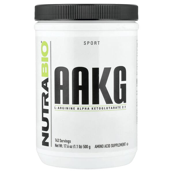 NutraBio, AAKG, 500 g (1,1 lb.)
