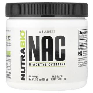 NutraBio, NAC, N-Acetyl Cysteine, 5.3 oz (150 g)
