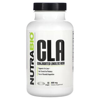 NutraBio, CLA, 800 mg, 90 Weichkapseln