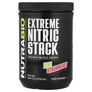 NutraBio, Extreme Nitric Stack, Kiwi Çilek, 1,38 lb (624 g)