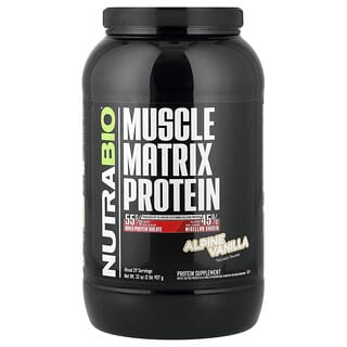 NutraBio, Muscle Matrix Protein, Alpine Vanilla, 2 lb (907 g)