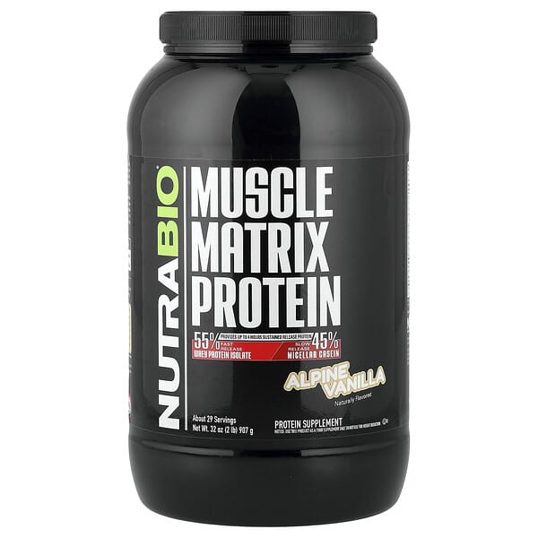 Muscle Matrix Protein, Alpine Vanilla, 2 lb (907 g)