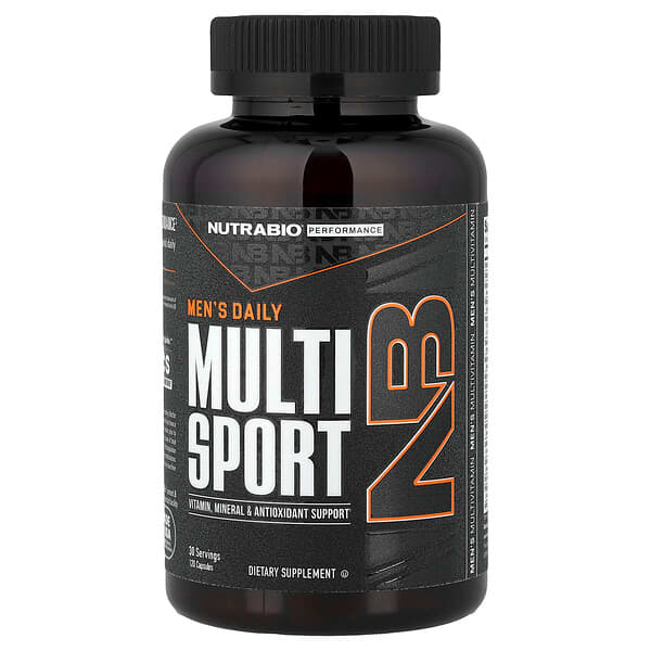 NutraBio, MultiSport, Fórmula para hombres, 120 cápsulas