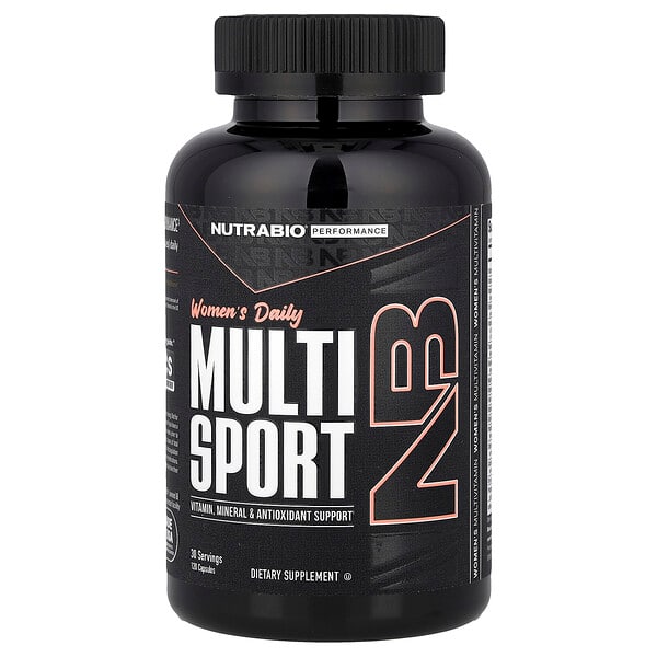NutraBio, Women's Daily, MultiSport, 120 Capsules — product photo 1
