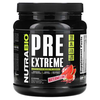 Nutrabio Labs, PRE Extreme, арбуз, 871 г (1,92 фунта)