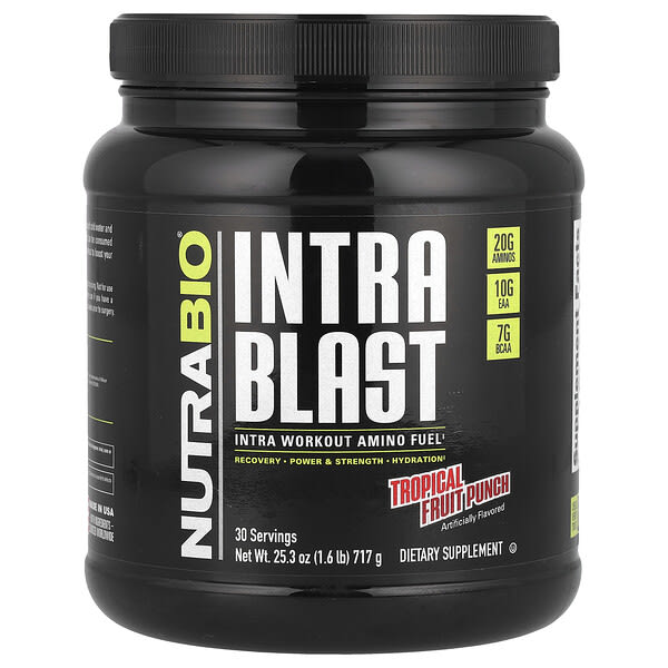 Intra Blast, Intra Workout Amino Fuel, Tropical Fruit Punch, 1.6 lb (717 g)