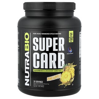 NutraBio, Super Carb, Ananas, 840 g