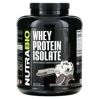 NutraBio, Isolat de protéines de lactosérum, Ice Cream Cookie Dream, 2 268 g