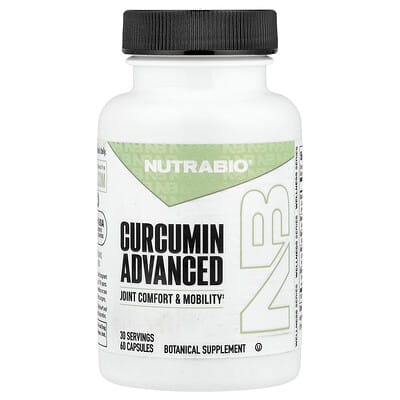 NutraBio, Advanced Curcumin, 60 Capsules