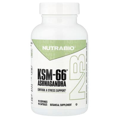 NutraBio, KSM-66®, Ashwagandha, 90 Capsules
