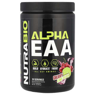 NutraBio, Альфа EAA, вишня с лаймом, 455 г