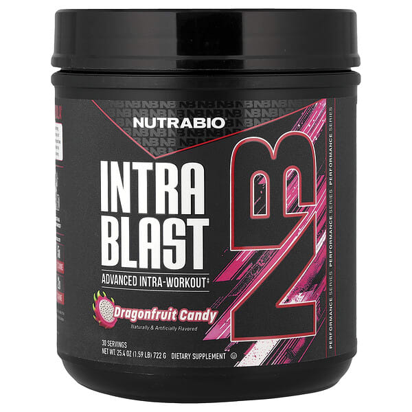 NutraBio, Intra Blast, Suplemento intrauterino avanzado, Caramelo de pitahaya, 722 g (1,59 lb)