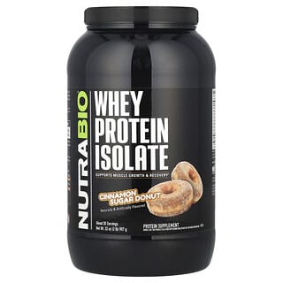 NutraBio, Whey Protein Isolate, Cinnamon Sugar Donut, 2 lb (907 g)